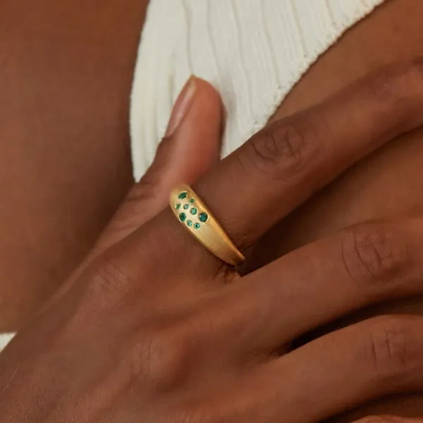 Fairy Dust Emerald Ring sold by Modatrova product image thumbnail 3