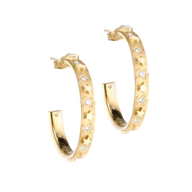 Diamond Celestial Hoops sold by Modatrova