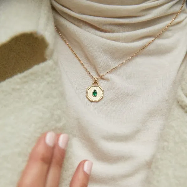 Fairy Dust Emerald Pendant sold by Modatrova product image thumbnail 2