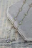 Found Cabochon Station Necklace - Rainbow Moonstone & Diamond sold by Modatrova