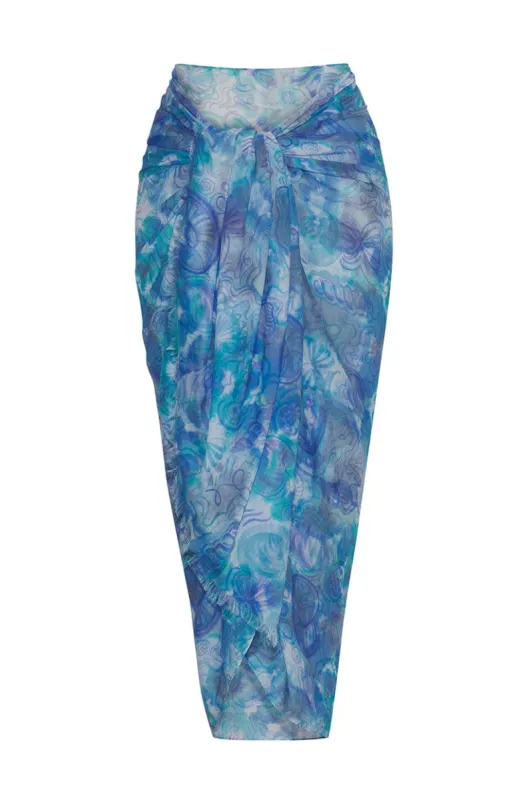 Shell Tie Dye Sarong sold by Modatrova