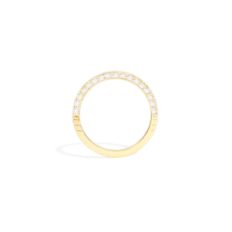 The Crew Knife Edge Stacking Ring - Diamond sold by Modatrova