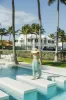 The Anytime Beach Pant - Green Cabana Stripe sold by Modatrova