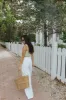 The Anytime Beach Pant - Summer White sold by Modatrova