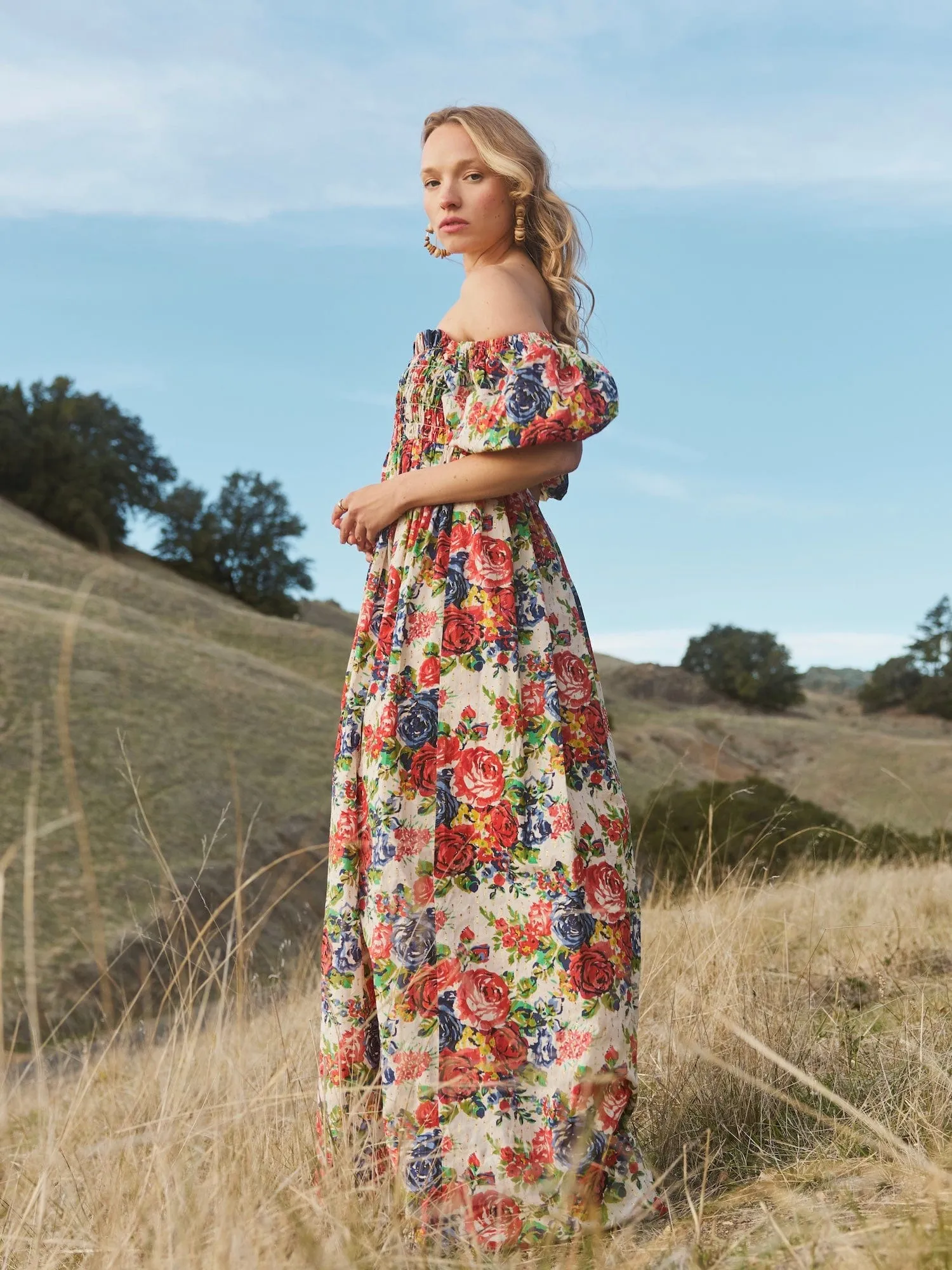 Aurora Puff Sleeve Maxi Dress sold by Modatrova product image thumbnail 4
