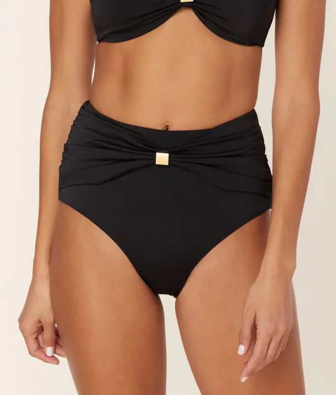 The Dalia - Bottom - Eco Nylon - Black sold by Modatrova