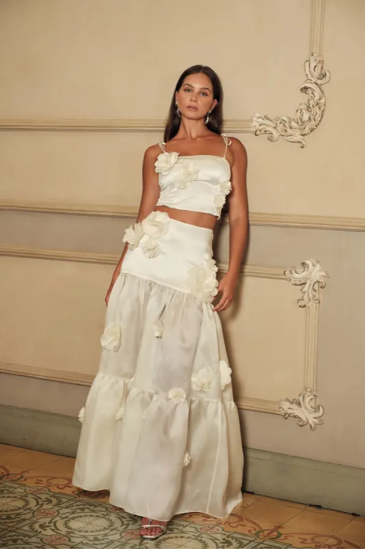 Marigold Top Ivory sold by Modatrova