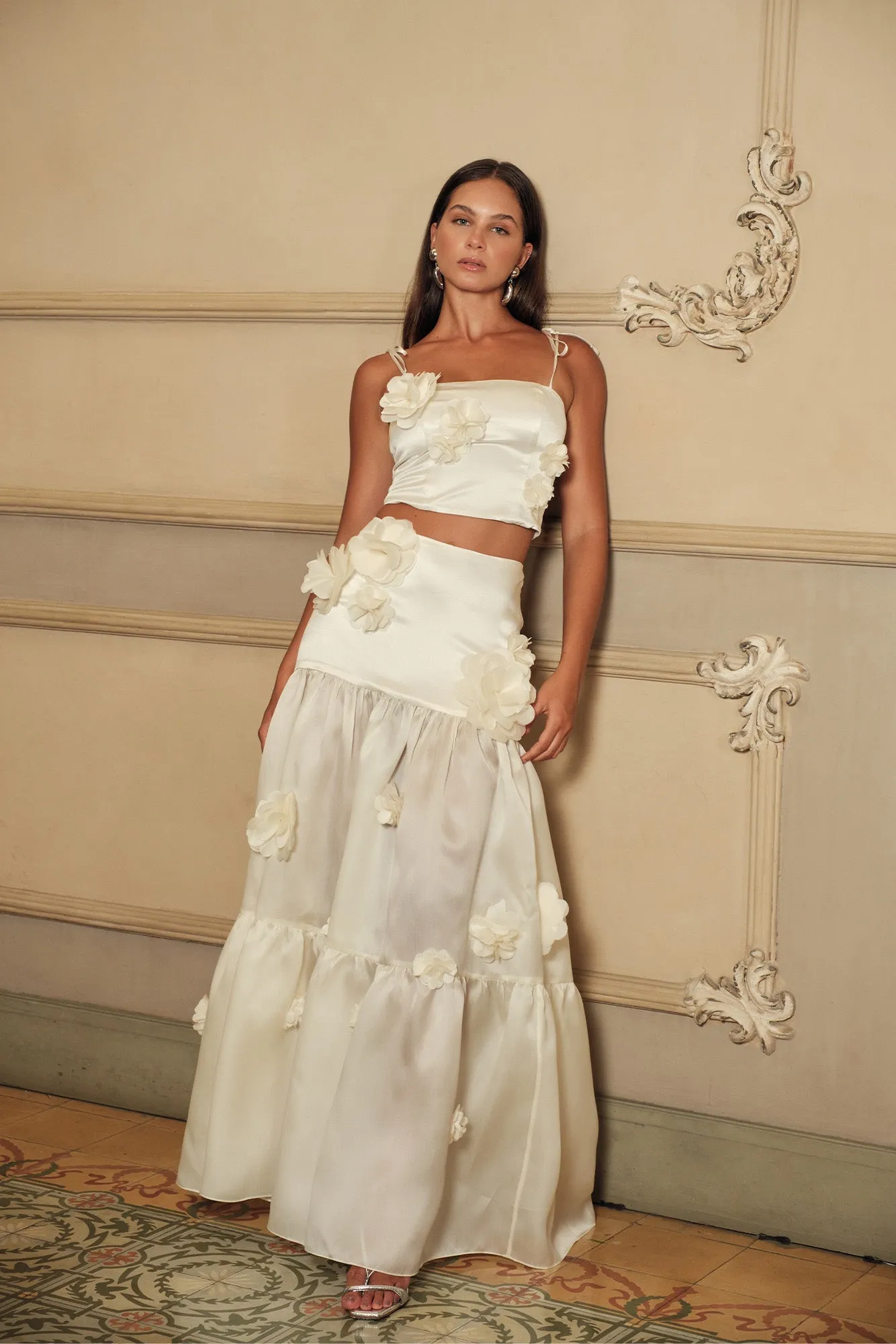 Marigold Top Ivory sold by Modatrova