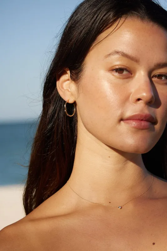 Diamond Sleek Hoops sold by Modatrova