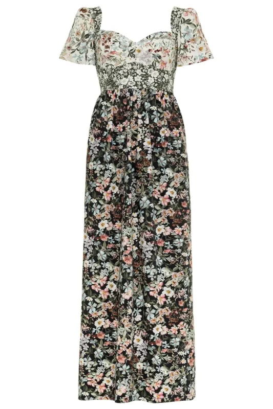 Poppy Maxi Dress / Mixed Floral Cotton sold by Modatrova