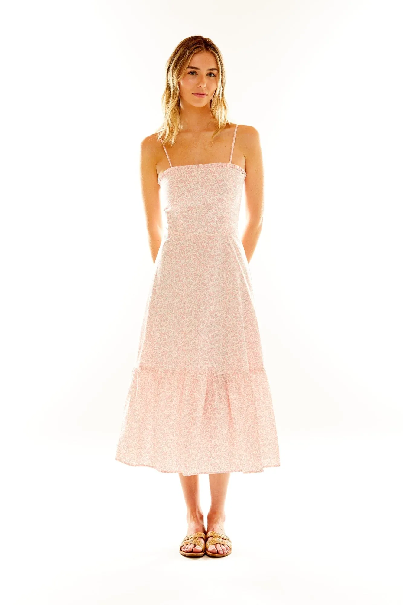 The Maggie Dress in Primrose Pink sold by Modatrova product image thumbnail 3