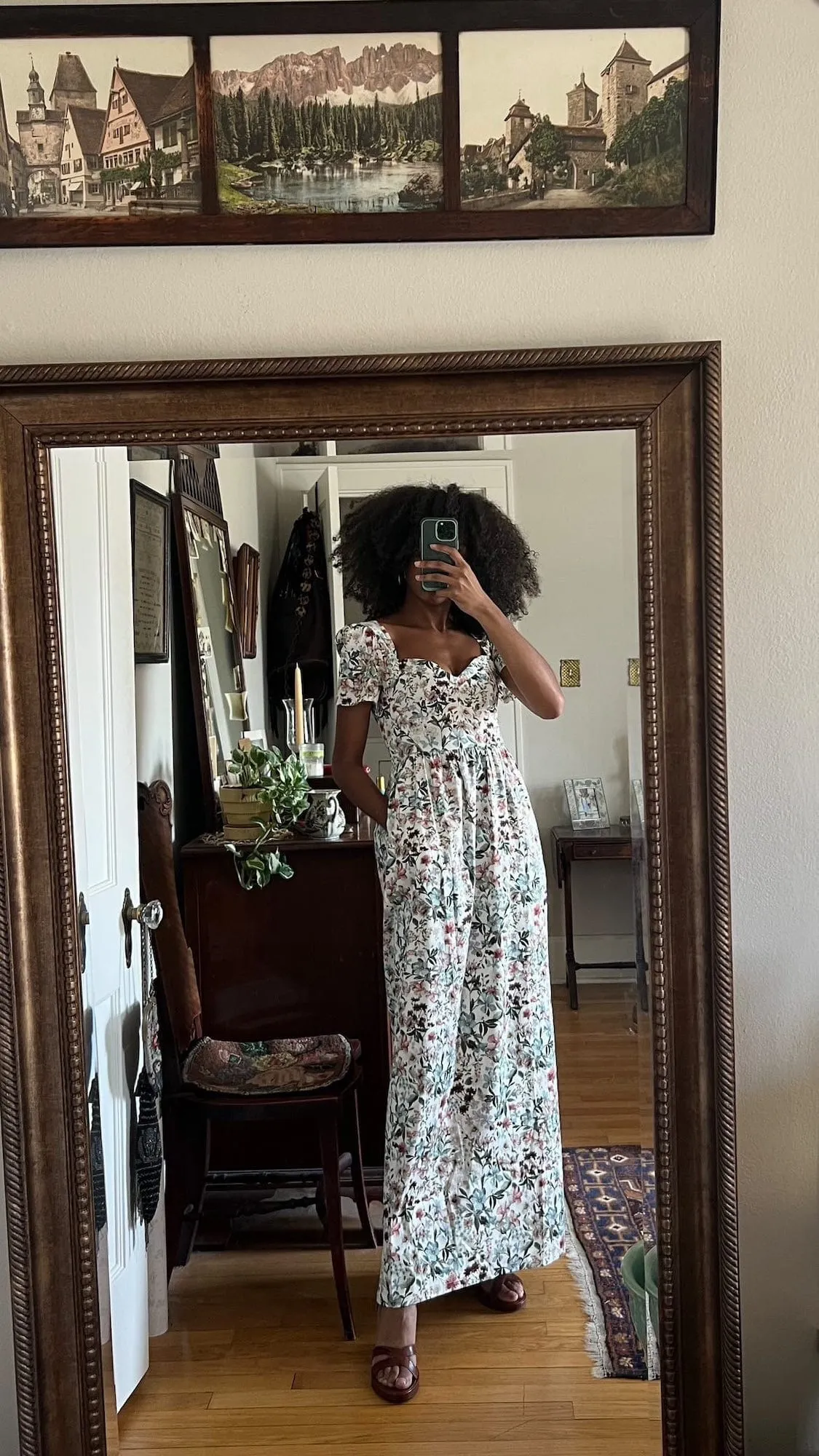Poppy Maxi Dress / Vintage White Floral Cotton sold by Modatrova product image thumbnail 5