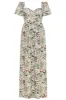 Poppy Maxi Dress / Vintage White Floral Cotton sold by Modatrova