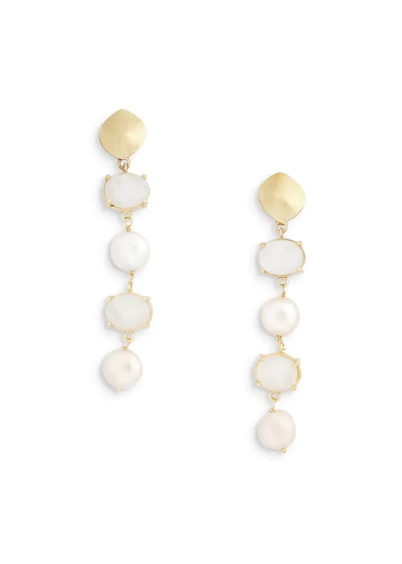 Mimi Earring | Moonstone sold by Modatrova