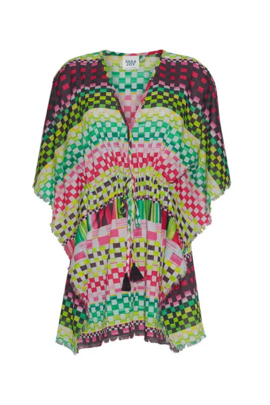 Tropical Geo Open Caftan sold by Modatrova