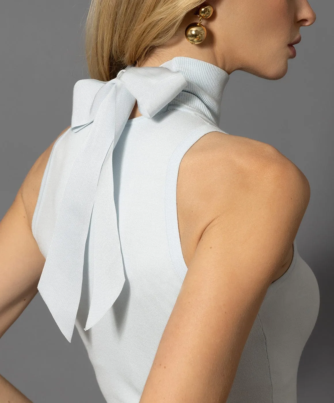 The Sleeveless Bow Turtleneck sold by Modatrova product image thumbnail 2