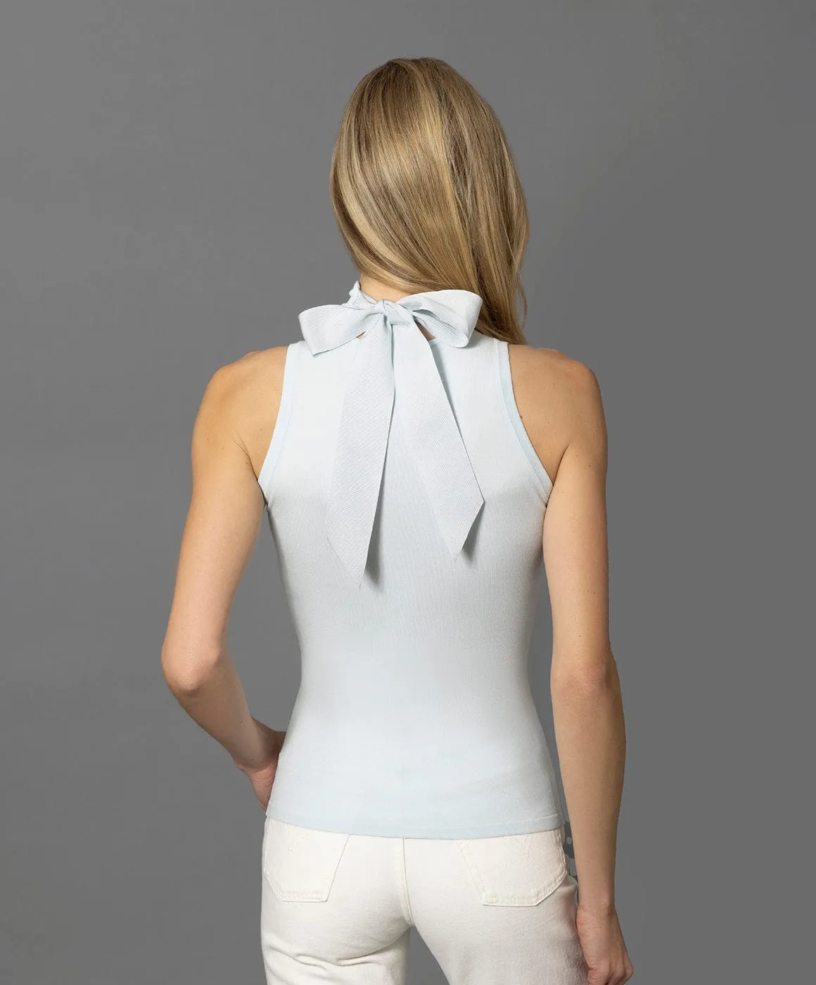 The Sleeveless Bow Turtleneck sold by Modatrova product image thumbnail 4