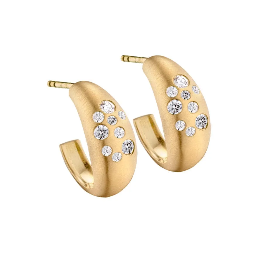 Fairy Dust Diamond Hoop sold by Modatrova product image thumbnail 2