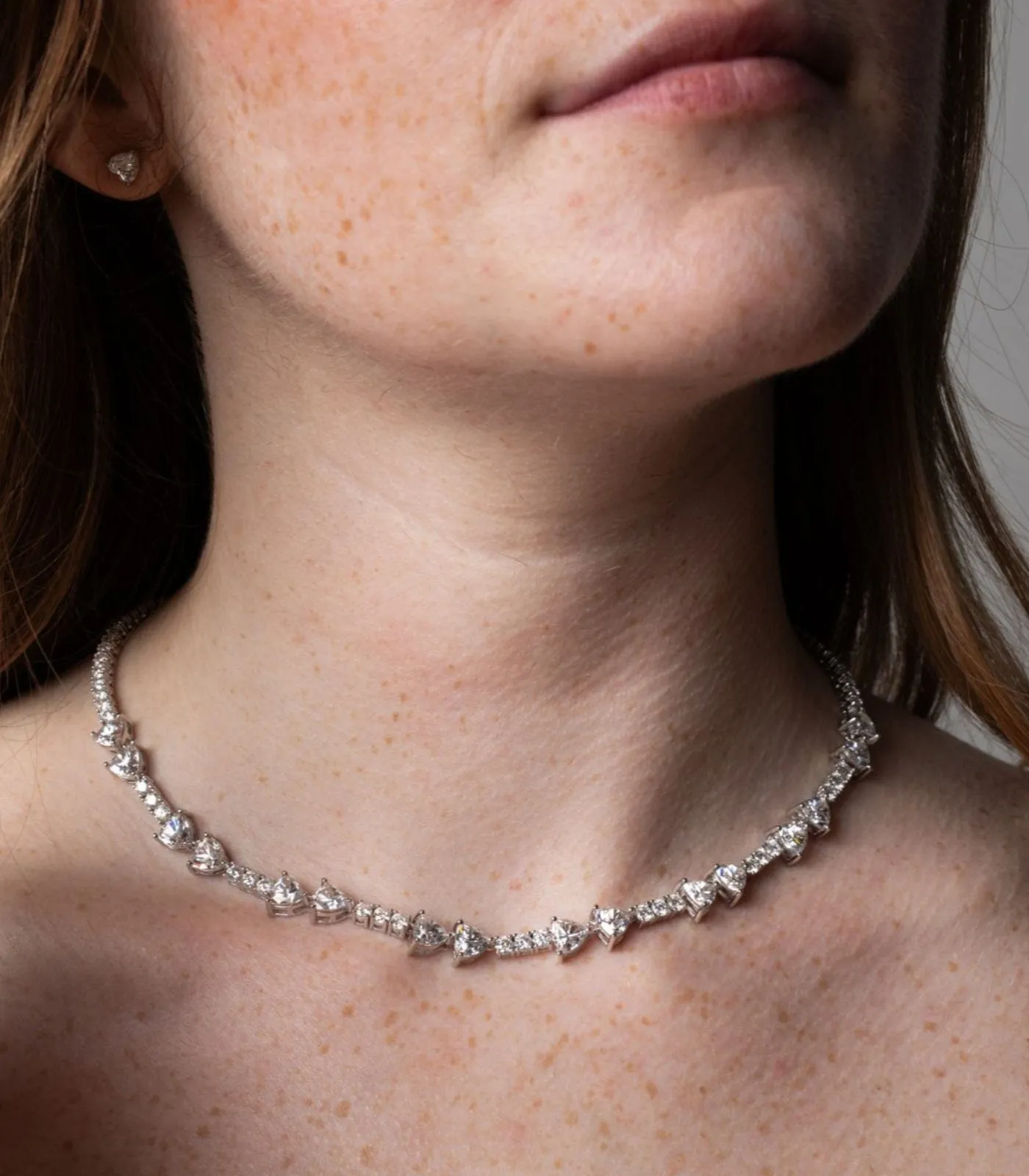 Maude Tennis Necklace sold by Modatrova product image thumbnail 2