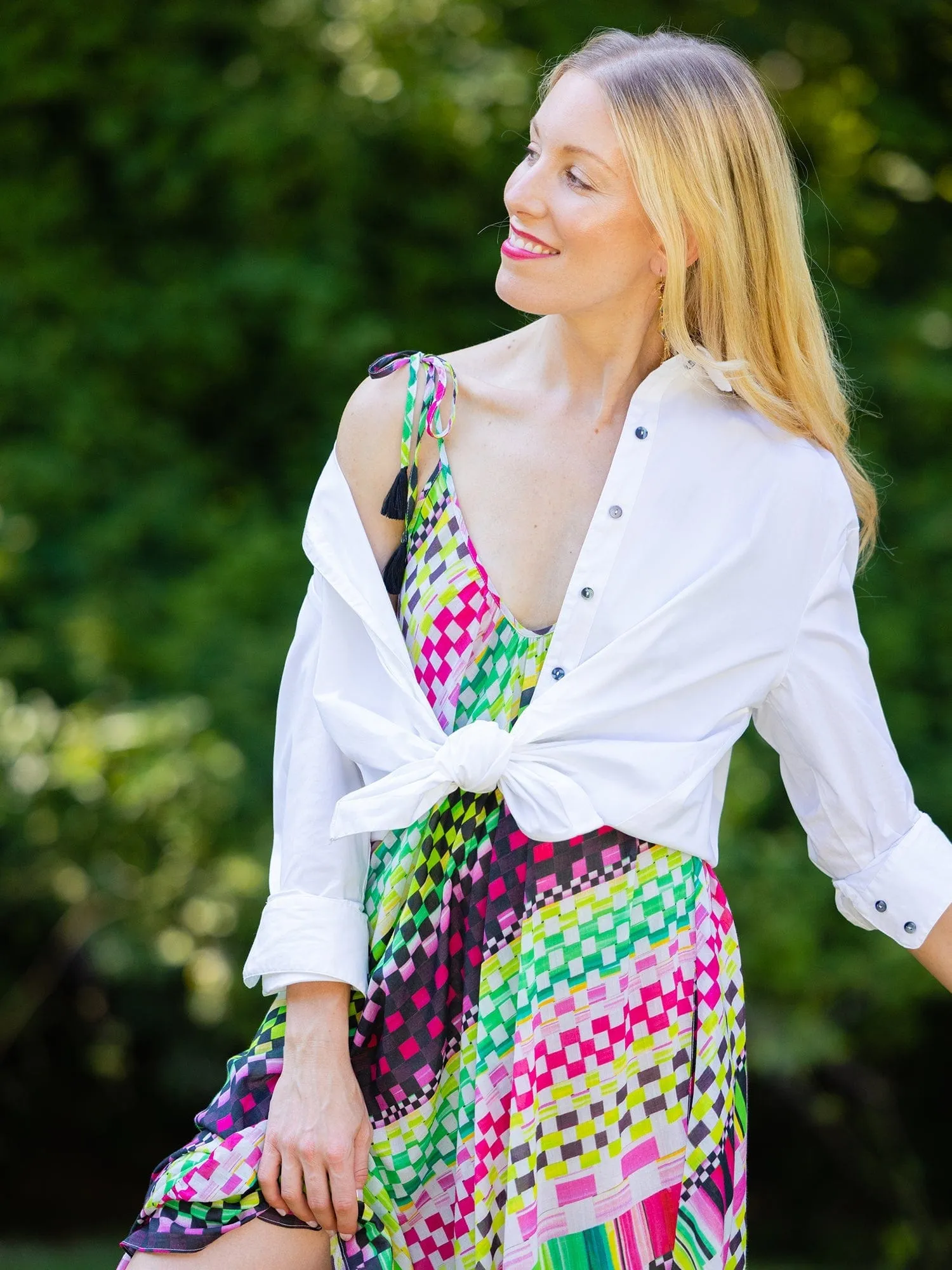 Tropical Geo Maxi Dress sold by Modatrova product image thumbnail 5