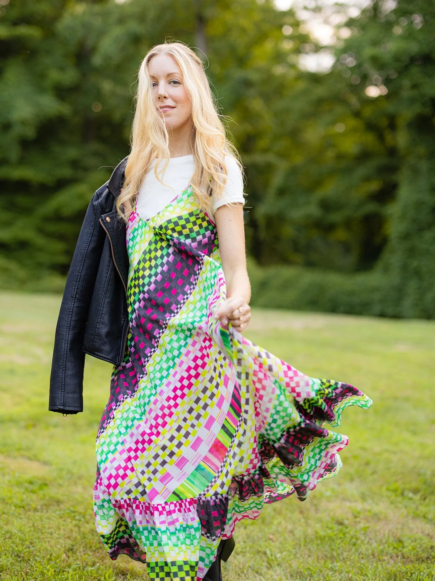 Tropical Geo Maxi Dress sold by Modatrova product image thumbnail 4