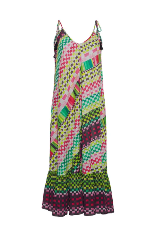 Tropical Geo Maxi Dress sold by Modatrova