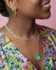 Spark Octagon Pendant Necklace - Turquoise & Emerald sold by Modatrova