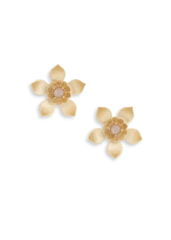 Gigi Earrings | Peach Moonstone sold by Modatrova