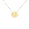 Found Small Disk Pendant Necklace - White Diamond & Moonstone sold by Modatrova