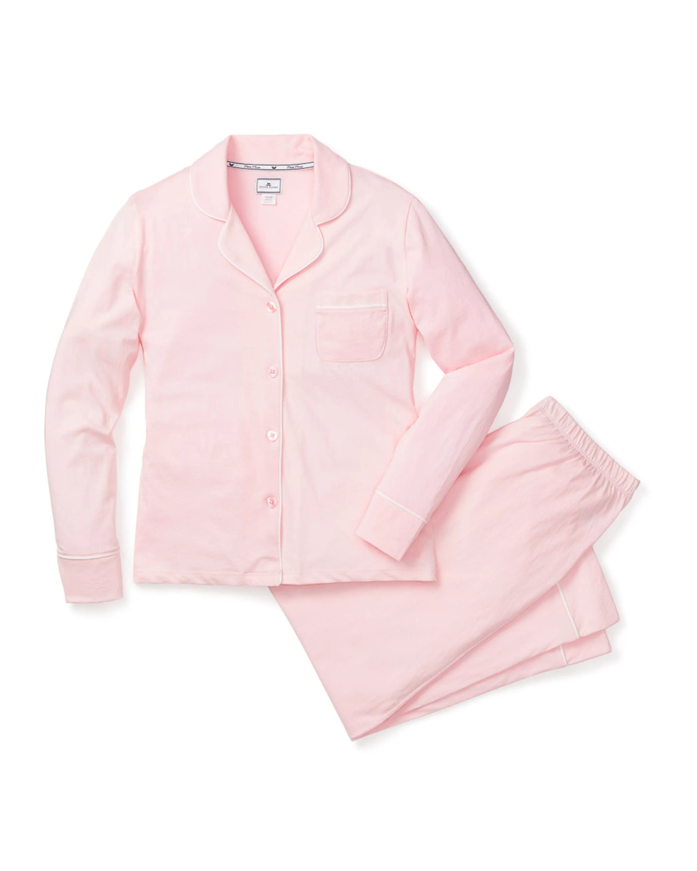 Women's Pima Pajama Set in Pink sold by Modatrova product image thumbnail 4