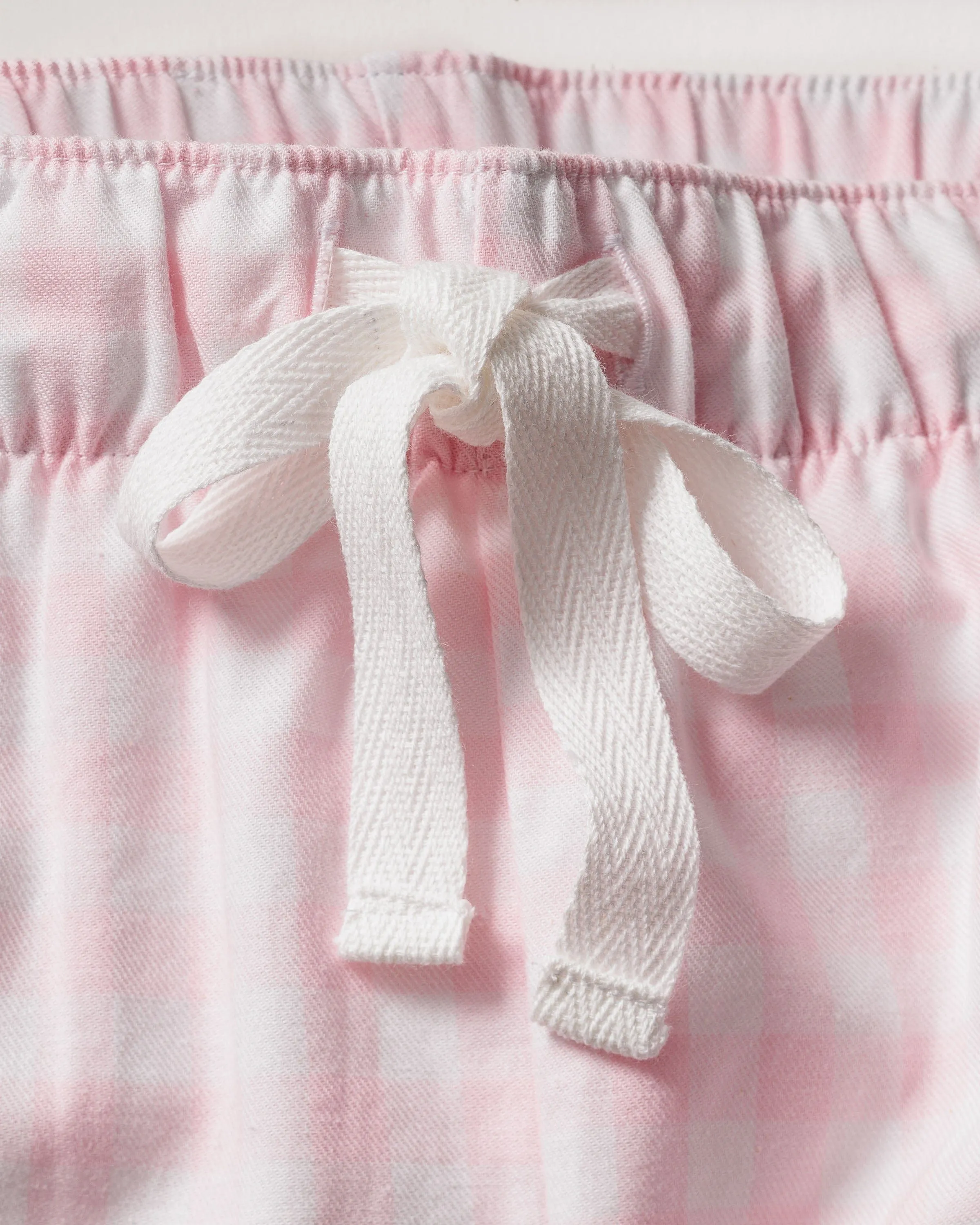 Women's Twill Pajama Set in Pink Gingham sold by Modatrova product image thumbnail 5