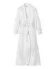 Women's Silk Long Robe in White sold by Modatrova