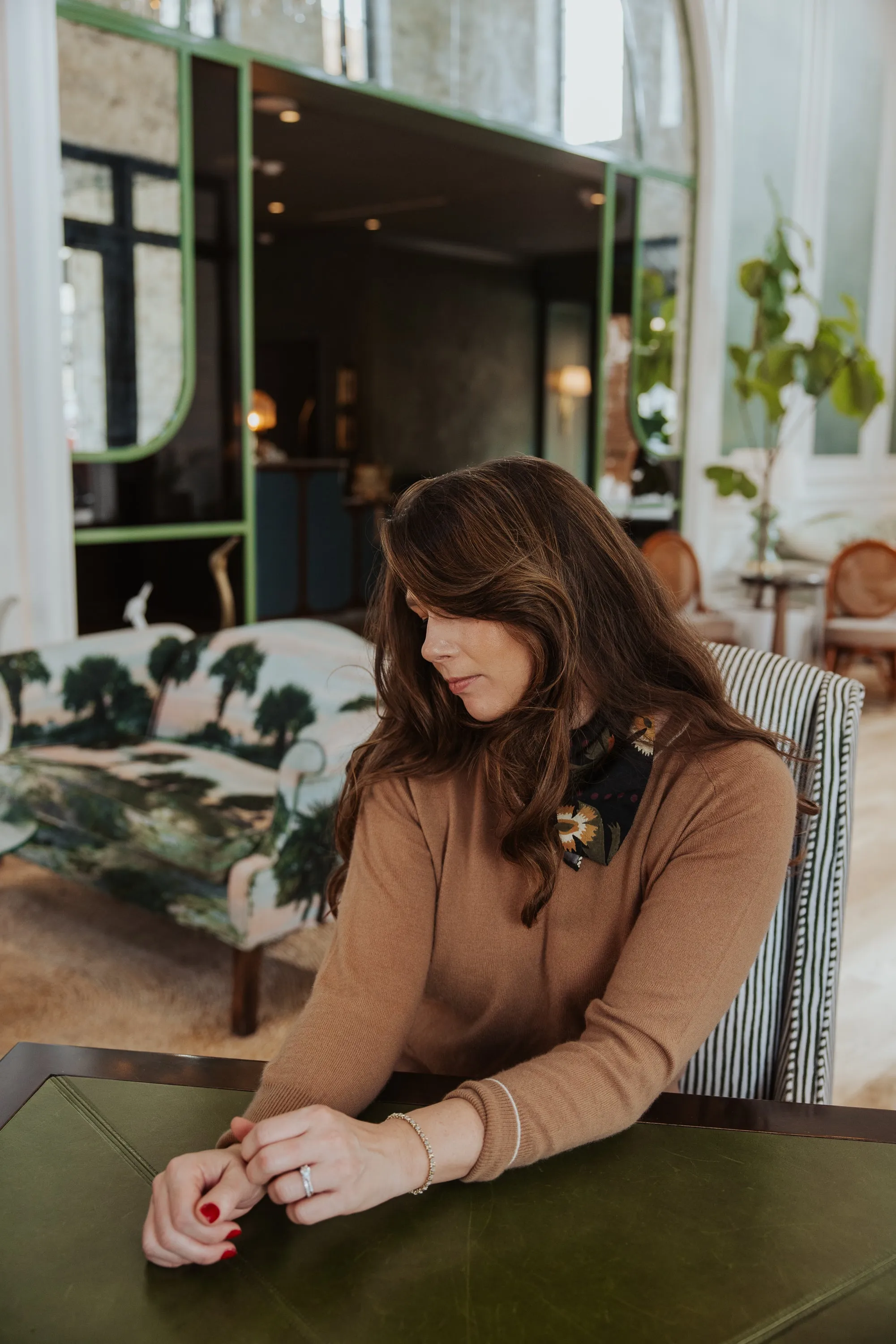 Carey Piped Cashmere Sweater sold by Modatrova product image thumbnail 3