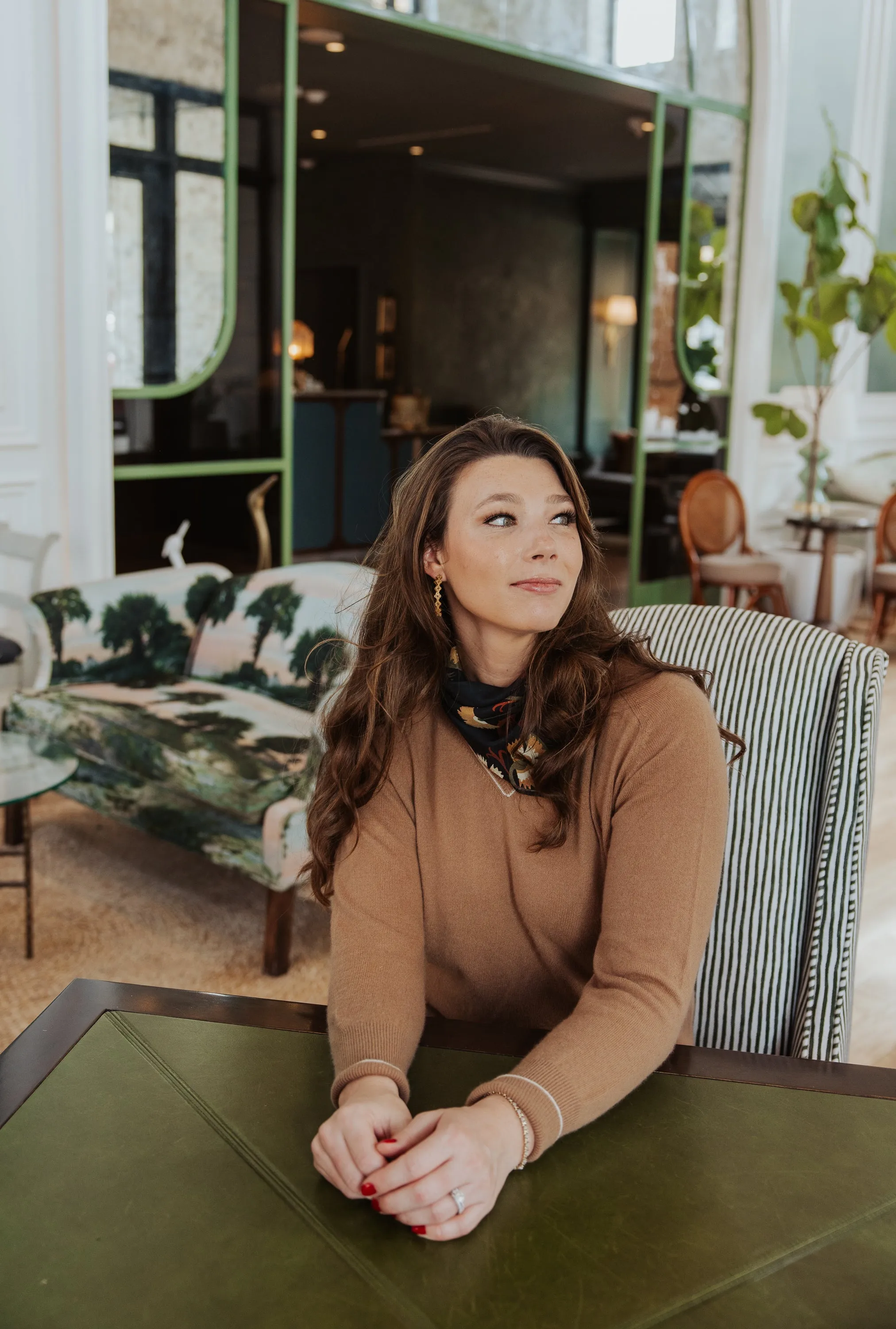 Carey Piped Cashmere Sweater sold by Modatrova