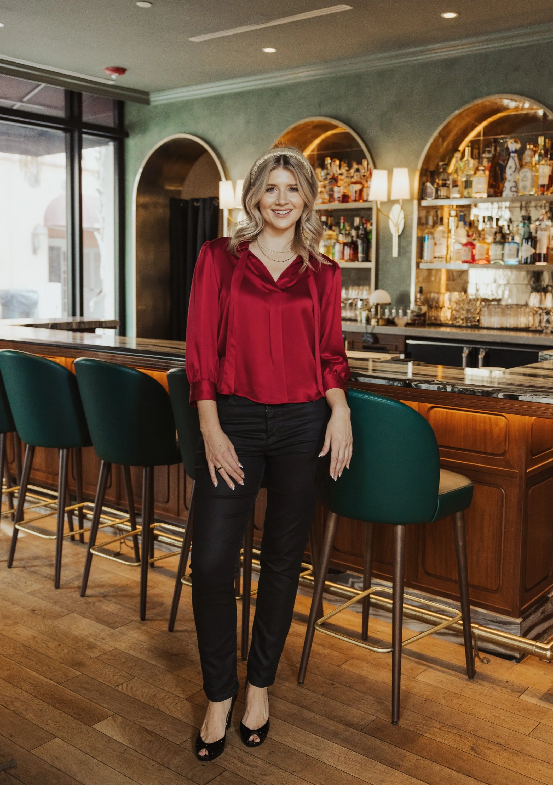 Rachel Silk Blouse sold by Modatrova product image thumbnail 4