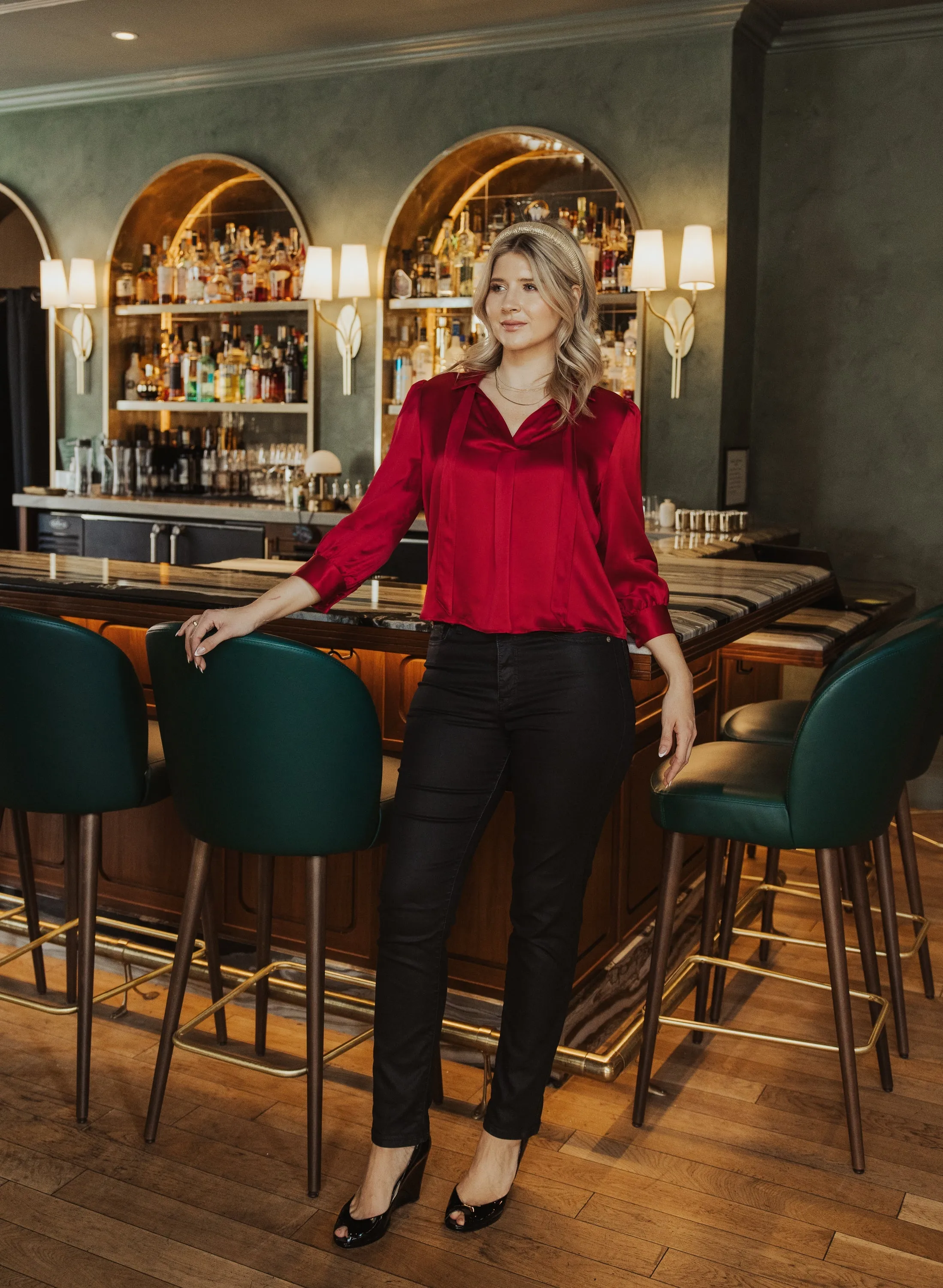 Rachel Silk Blouse sold by Modatrova product image thumbnail 3