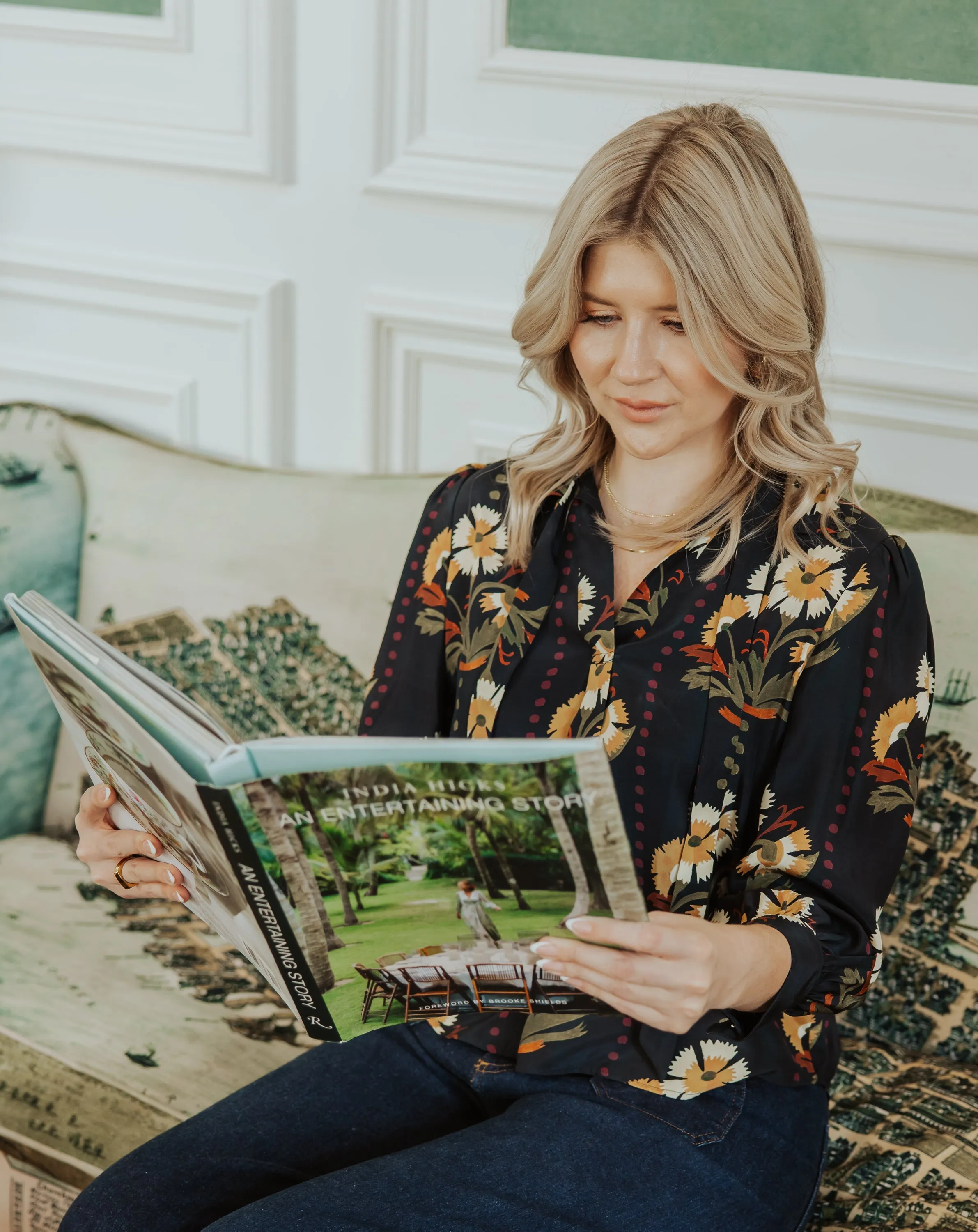 Rachel Silk Blouse - Print sold by Modatrova product image thumbnail 4