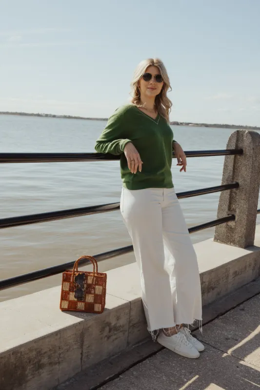 Carey Piped Cashmere Sweater sold by Modatrova