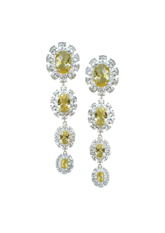Embellished Canary Drops made by Modatrova