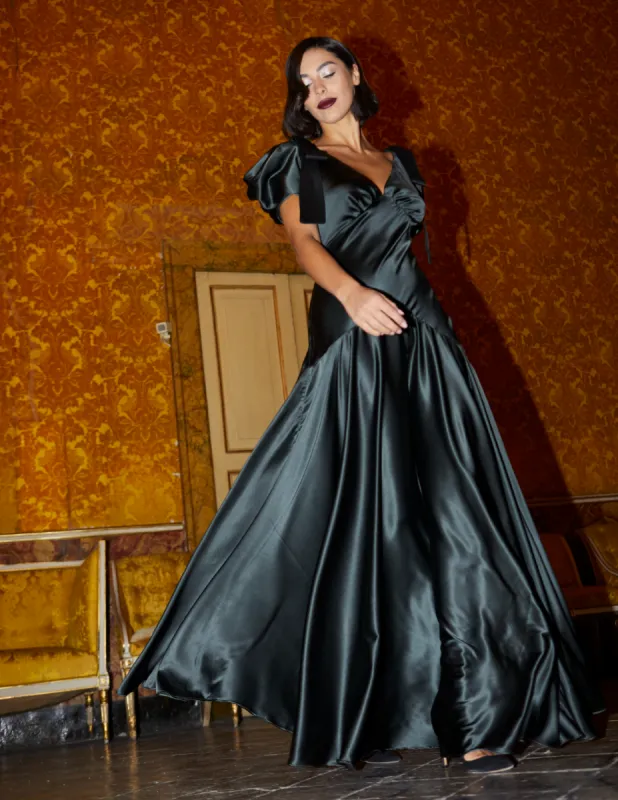 Amara Bow Gown Jasper sold by Modatrova