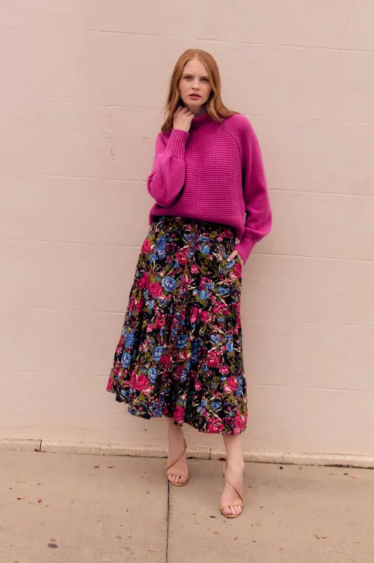 Eloise Skirt- Festive Floral sold by Modatrova