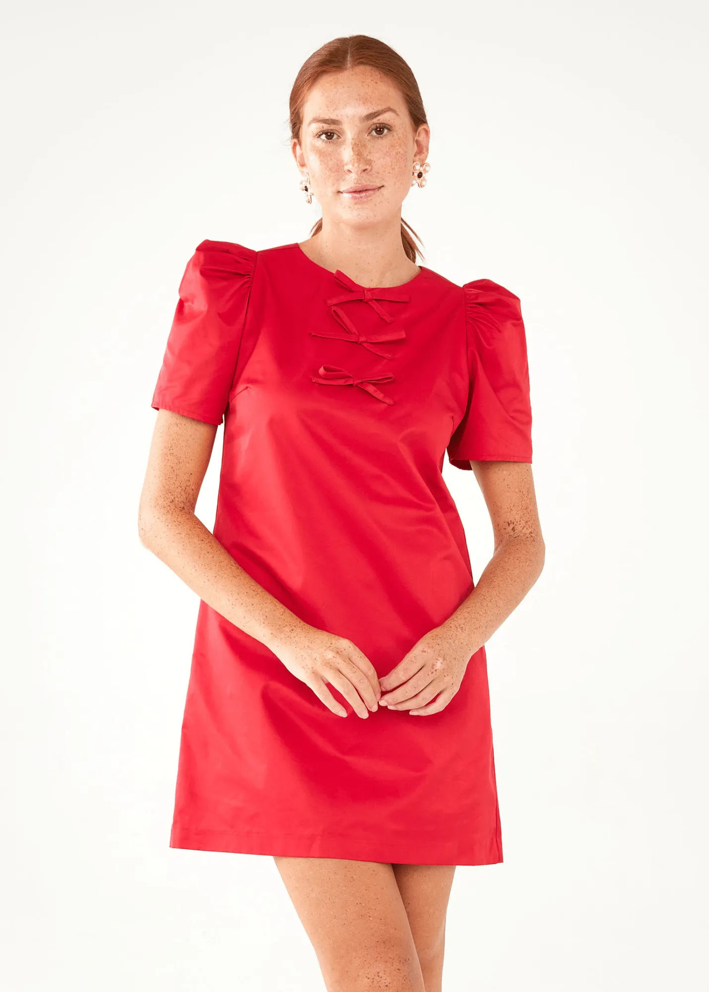 Marty Dress Red Duchess Satin sold by Modatrova product image thumbnail 3