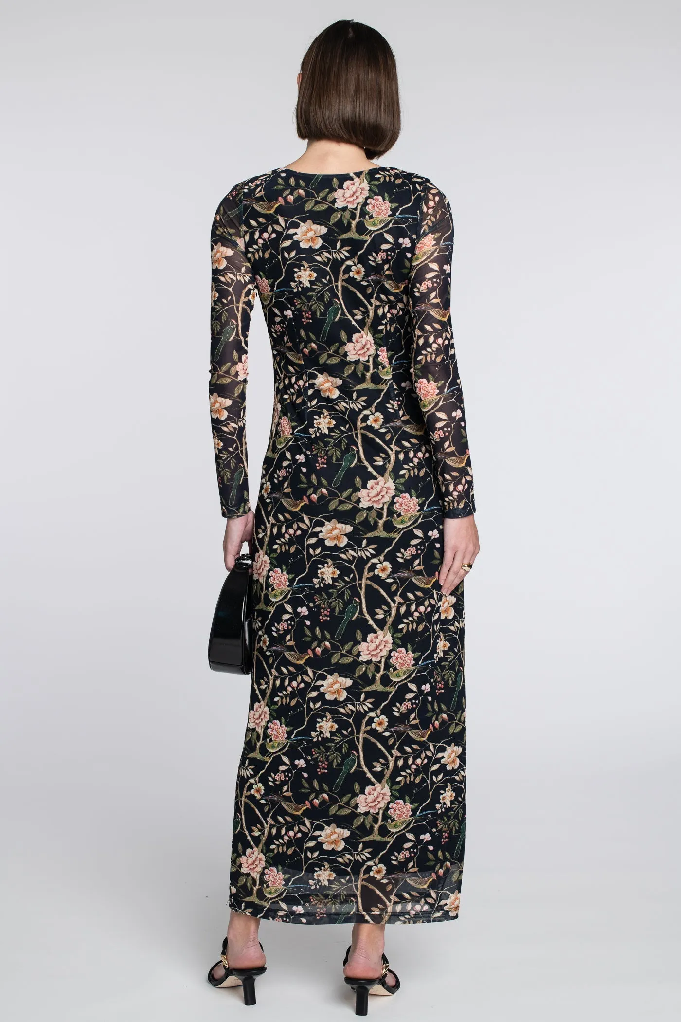 Mia Dress in Chinoiserie Black sold by Modatrova product image thumbnail 2