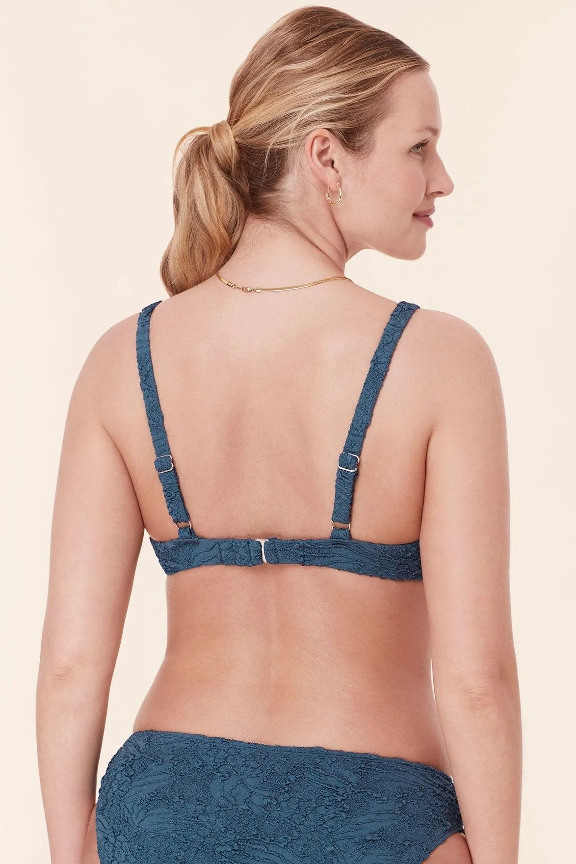 The Sicily Bikini Top - Popcorn Floral - Stargazer sold by Modatrova product image thumbnail 3