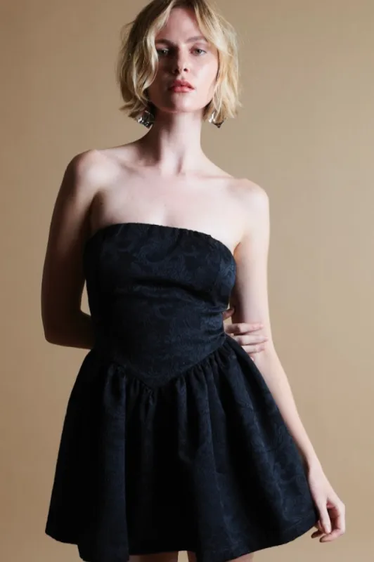 Roxanne Mini Dress in Black sold by Modatrova