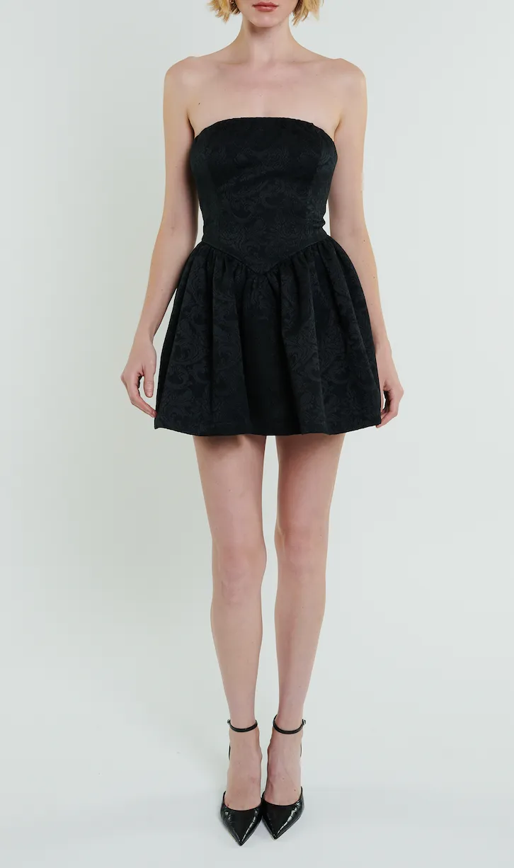 Roxanne Mini Dress in Black sold by Modatrova product image thumbnail 4