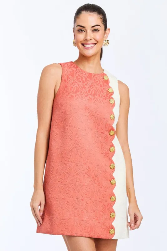 Etta Scallop Mini Dress sold by Modatrova