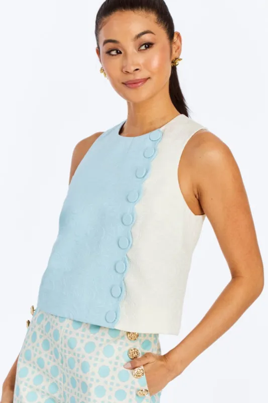 Etta Scallop Top sold by Modatrova