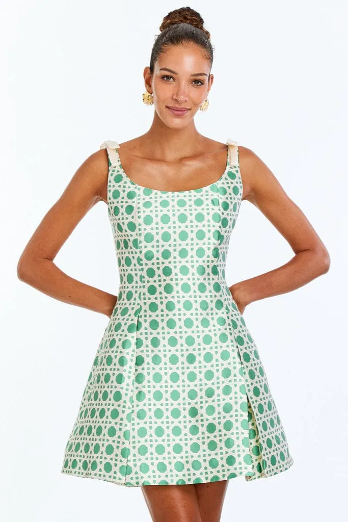 Gillian Bow Mini Dress sold by Modatrova product image thumbnail 2