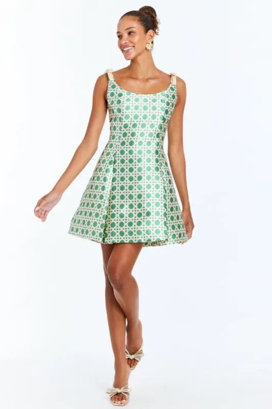 Gillian Bow Mini Dress sold by Modatrova